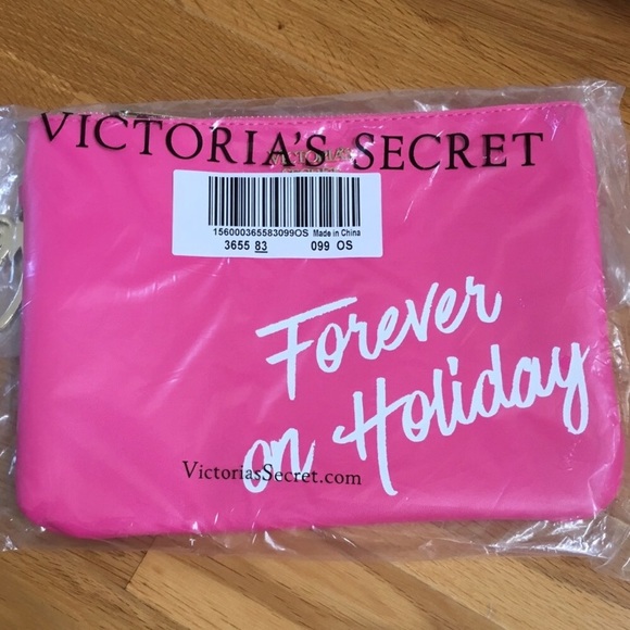 🆕 VICTORIA SECRET PALM TREE CLUTCH-WRISTLET - Picture 2 of 3